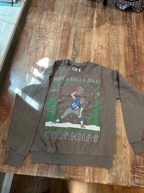 VTG Grey “Have a Holly Jolly Gronkmas” Christmas Sweatshirt